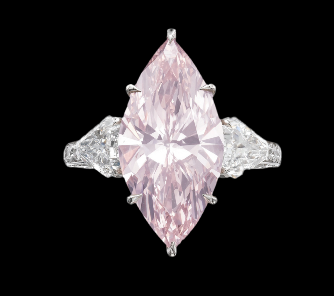 Pink marquis ring خاتم الماركيز الزهري - just like diamonds