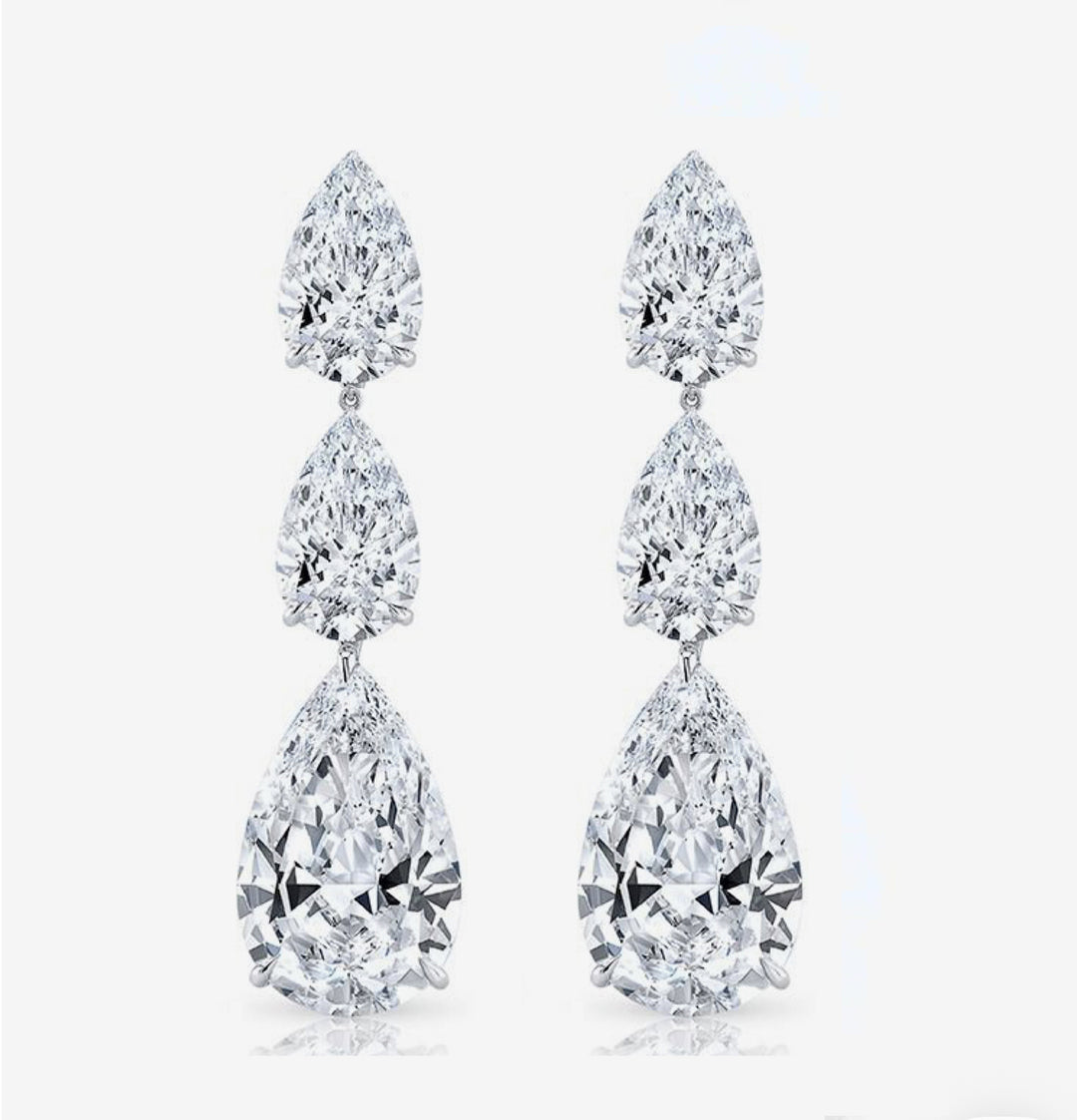 Pear Earrings أقراط الدمعة - just like diamonds