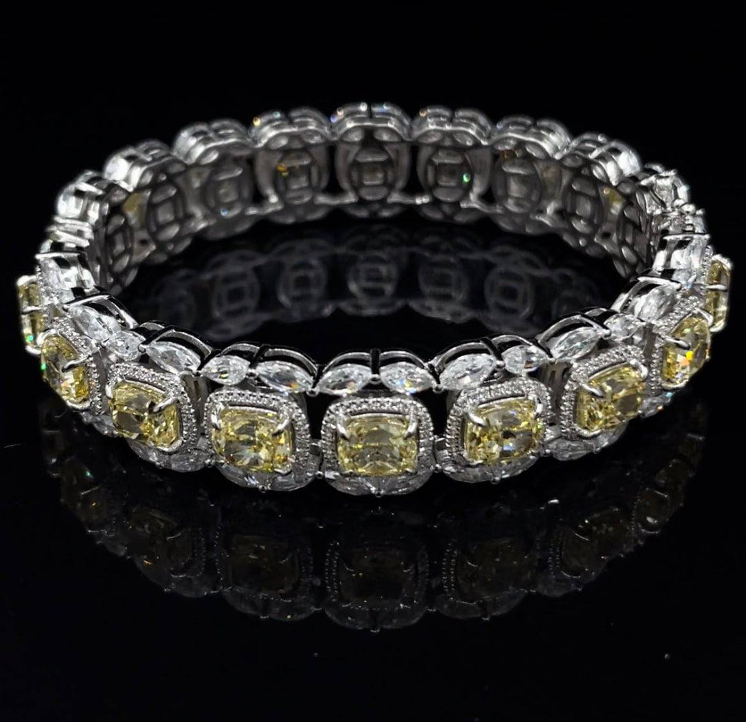 Bangle yellow fancy بانغل أصفر فانسي - just like diamonds