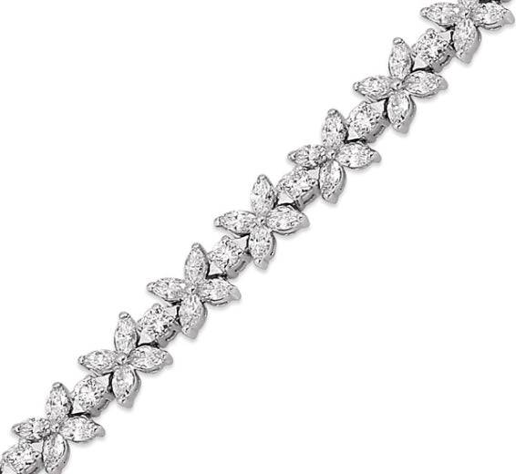 Marquise flower bracelet سوار الماركيز على شكل ورود