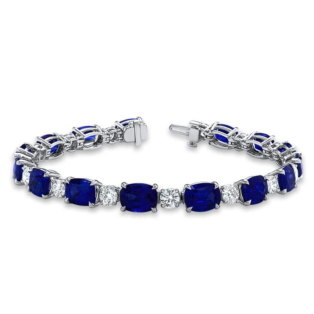 Oval blue bracelet سوار زفير أزرق أوفال