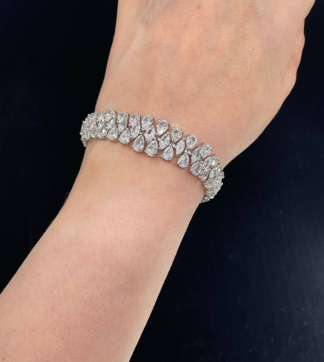 Pears and marquises bracelet سوار الدمعات والماركيزات