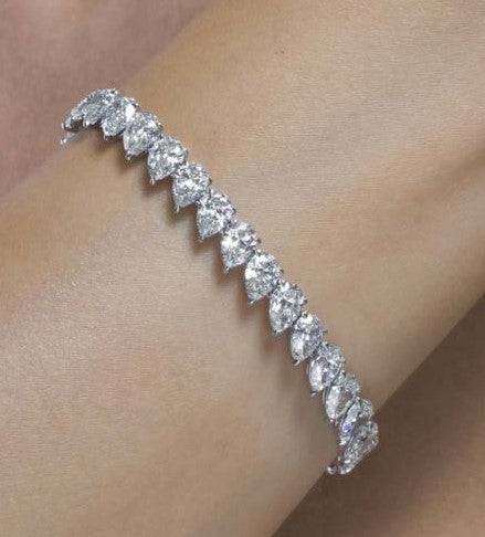 Pears tennis bracelet سوار تينيس دمعات - just like diamonds