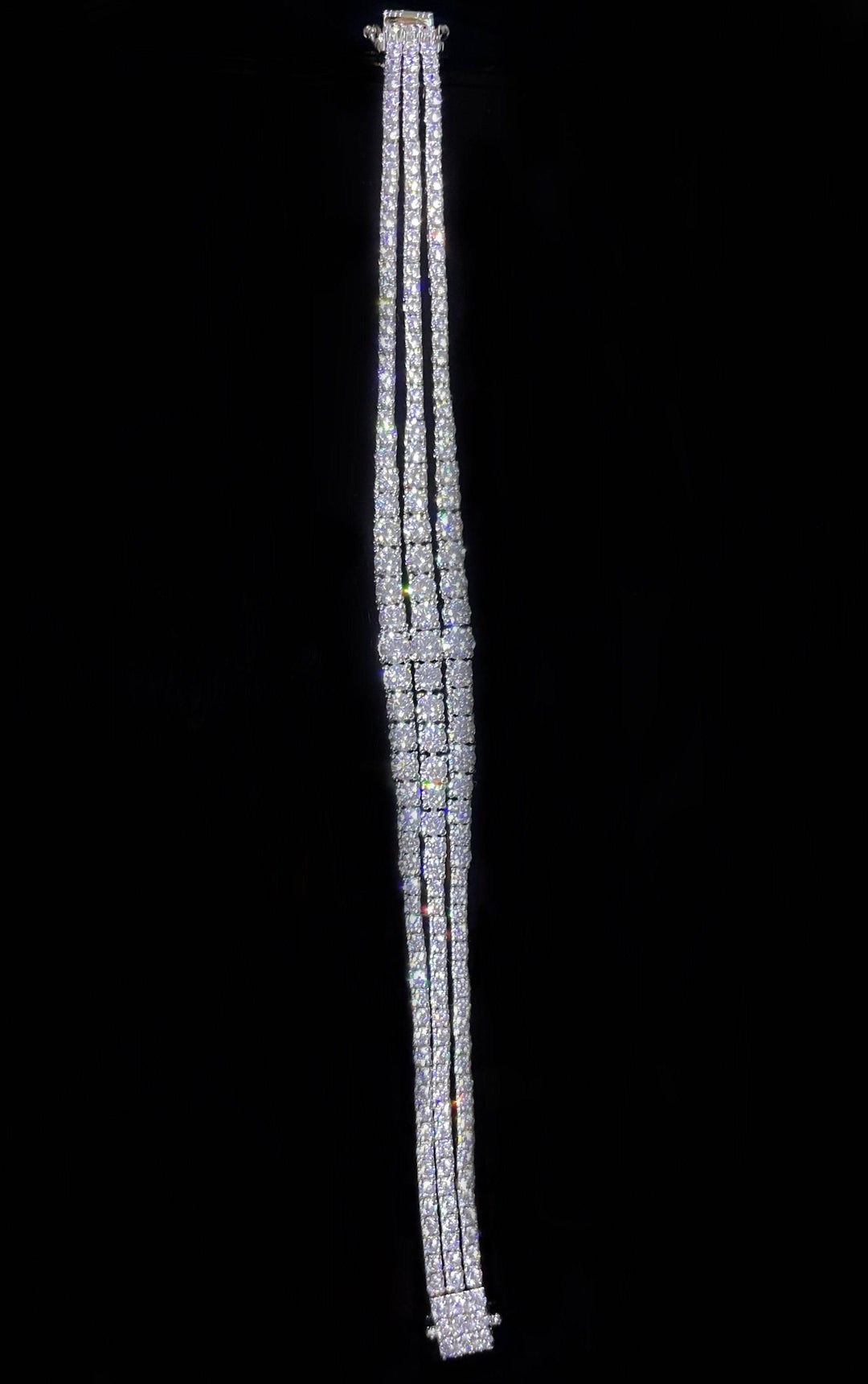 Three lines round cut bracelet سوار ثلاث صفات راوند - just like diamonds