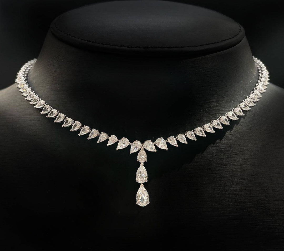 Pears simple necklace قلاده الدمعات البسيطه - just like diamonds