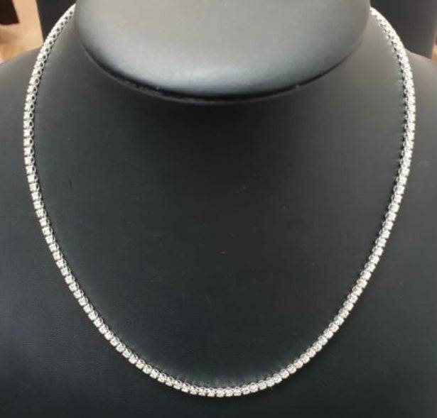 Tennis necklace 2.5 mm عقد التينيس الراوند - just like diamonds