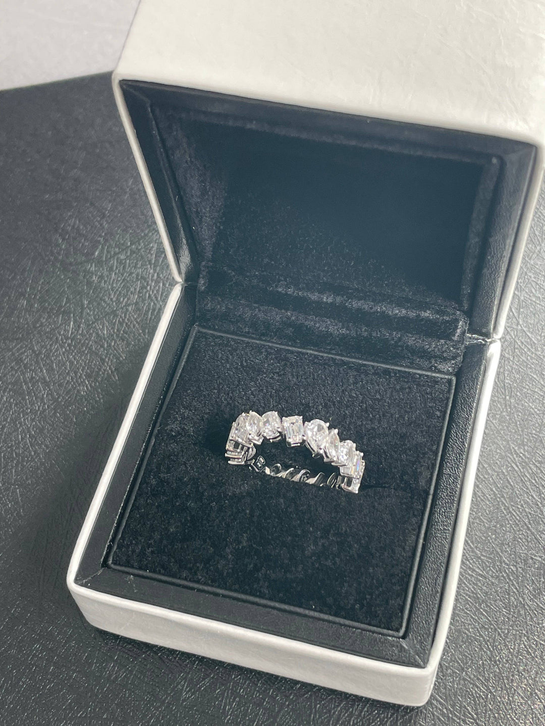 Eternity mix shapes stones دبله بقصات مختلفه - just like diamonds