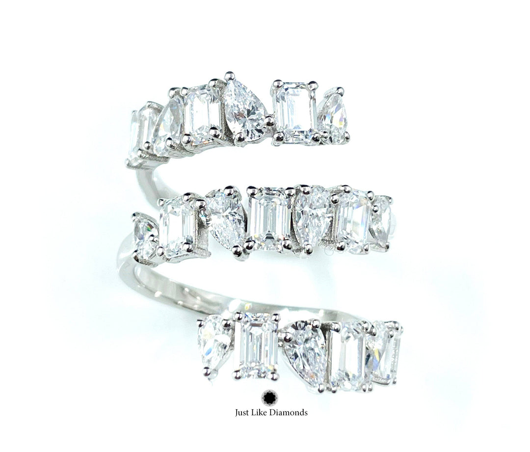 Multi stones ring خاتم أحجار مشكلة - just like diamonds
