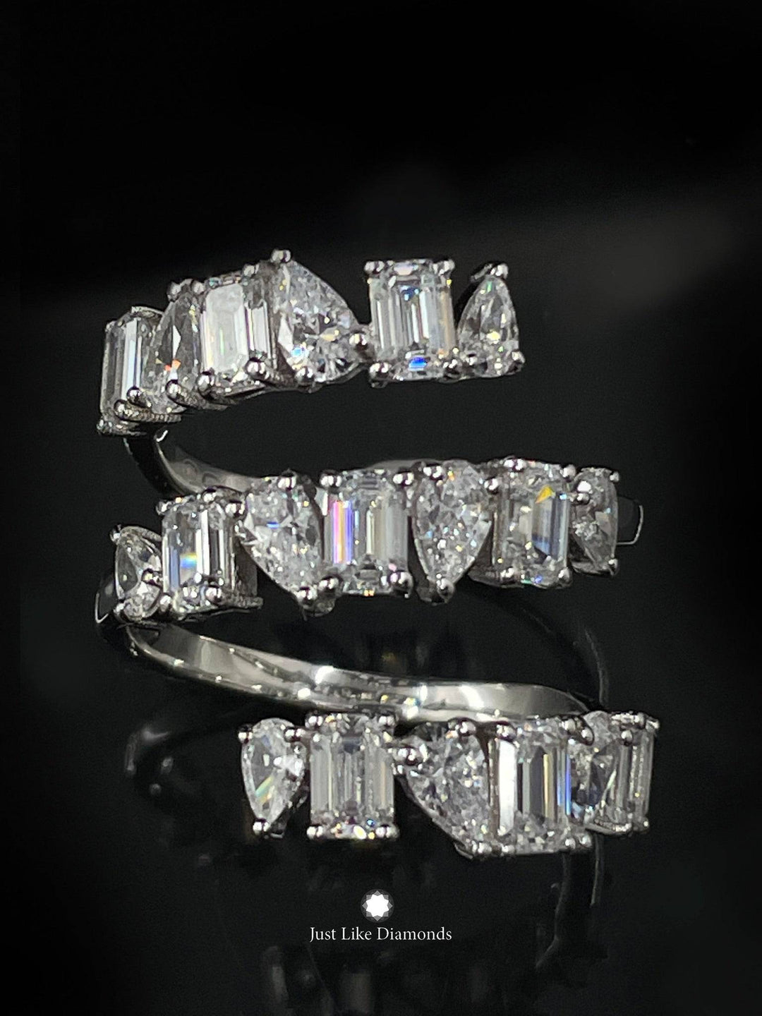 Multi stones ring خاتم أحجار مشكلة - just like diamonds