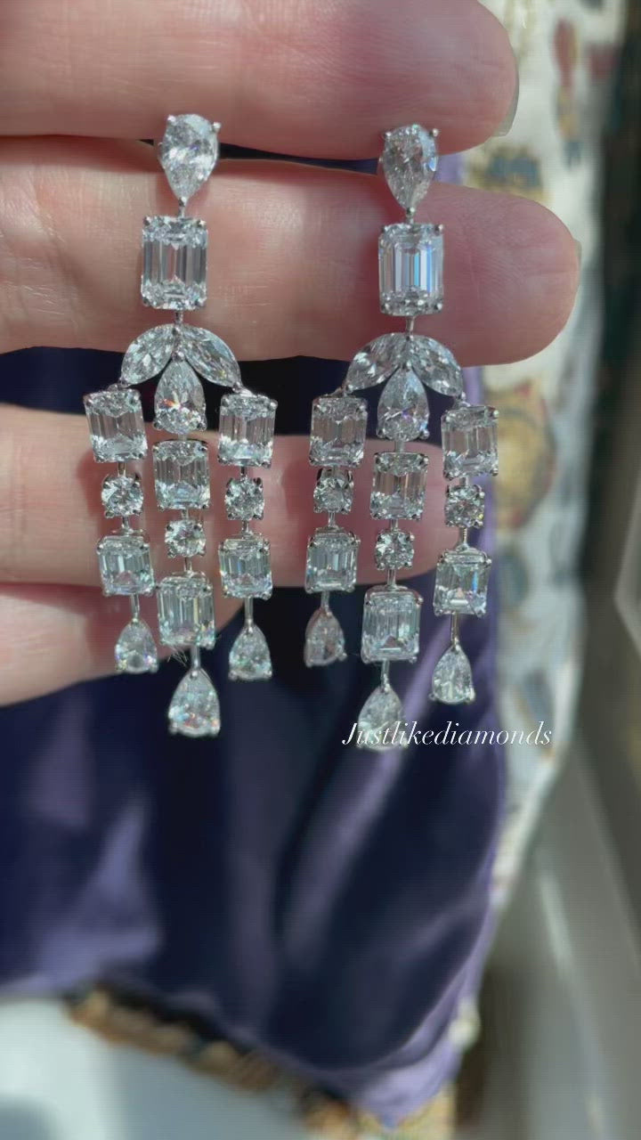 Chandelier earrings أقراط شاندليير