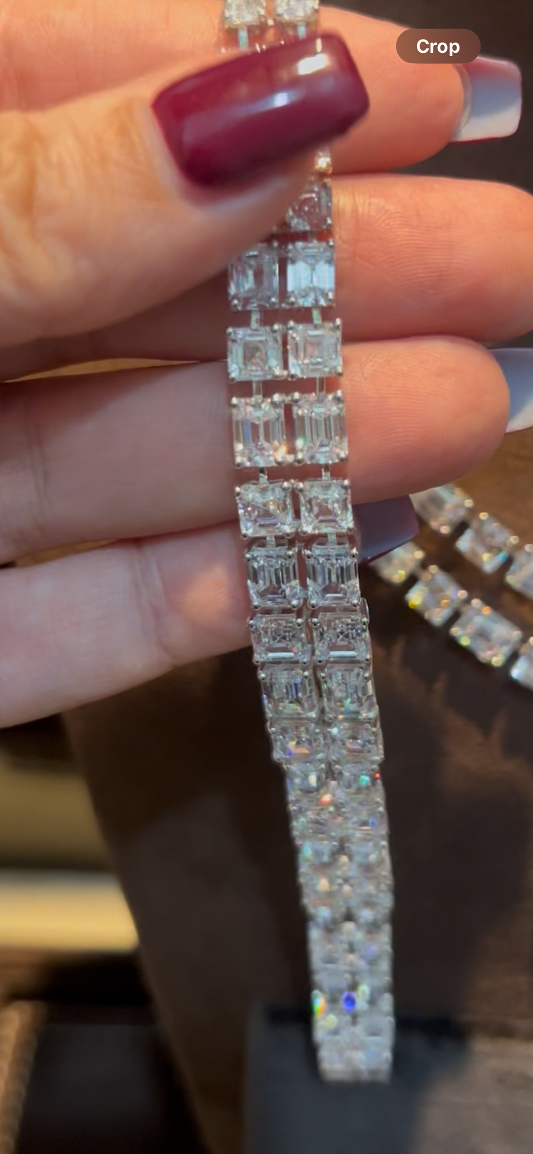 Two layers Emerald bracelet سوار الايميرالد من صفتين