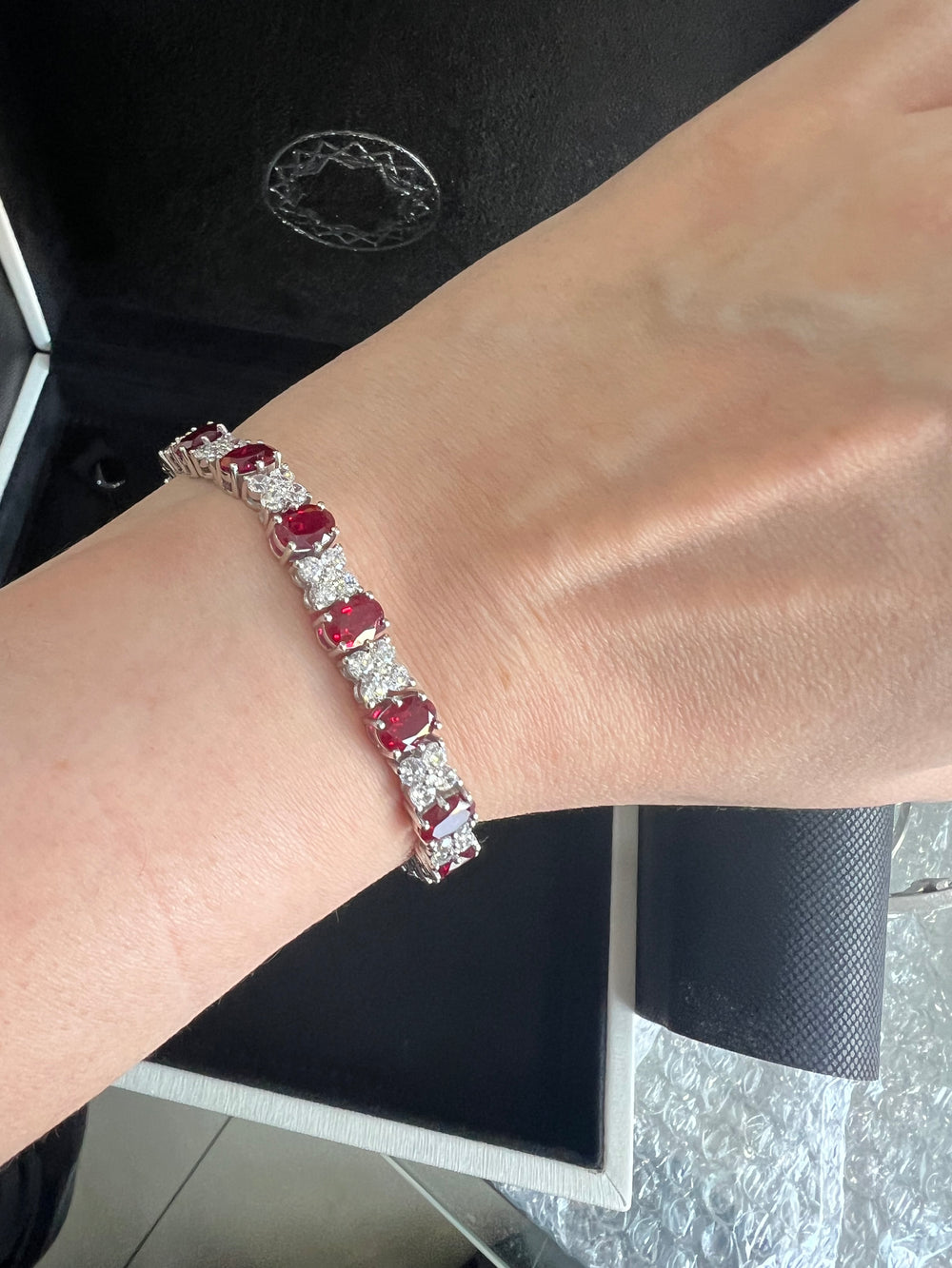 Ruby with flowers - just like diamonds