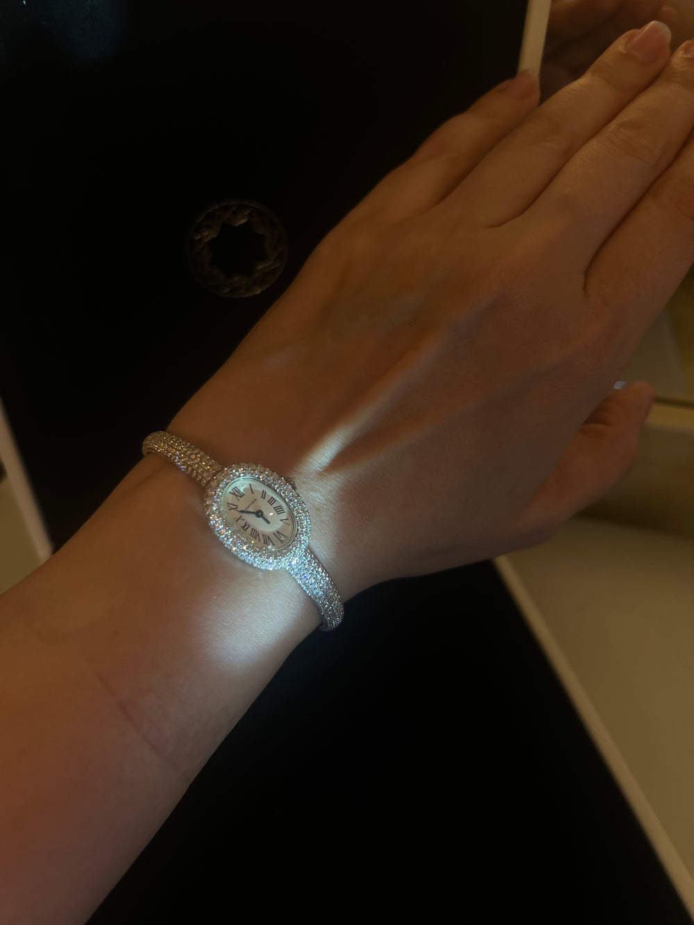 Fancy bangle watch - just like diamonds