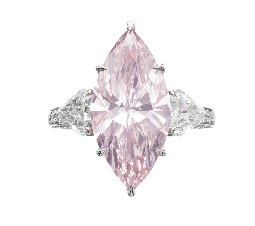 Pink marquis ring خاتم الماركيز الزهري - just like diamonds