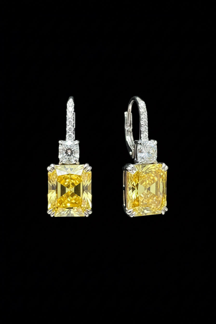 Yellow earrings  أقراط باللون الأصفر