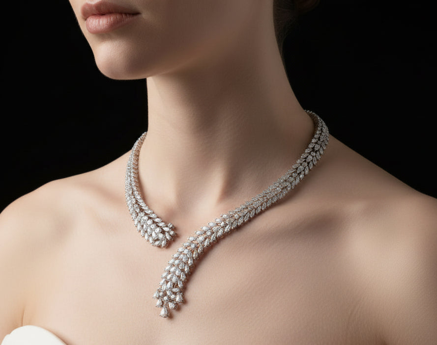 collar necklace عقد على شكل طوق - just like diamonds