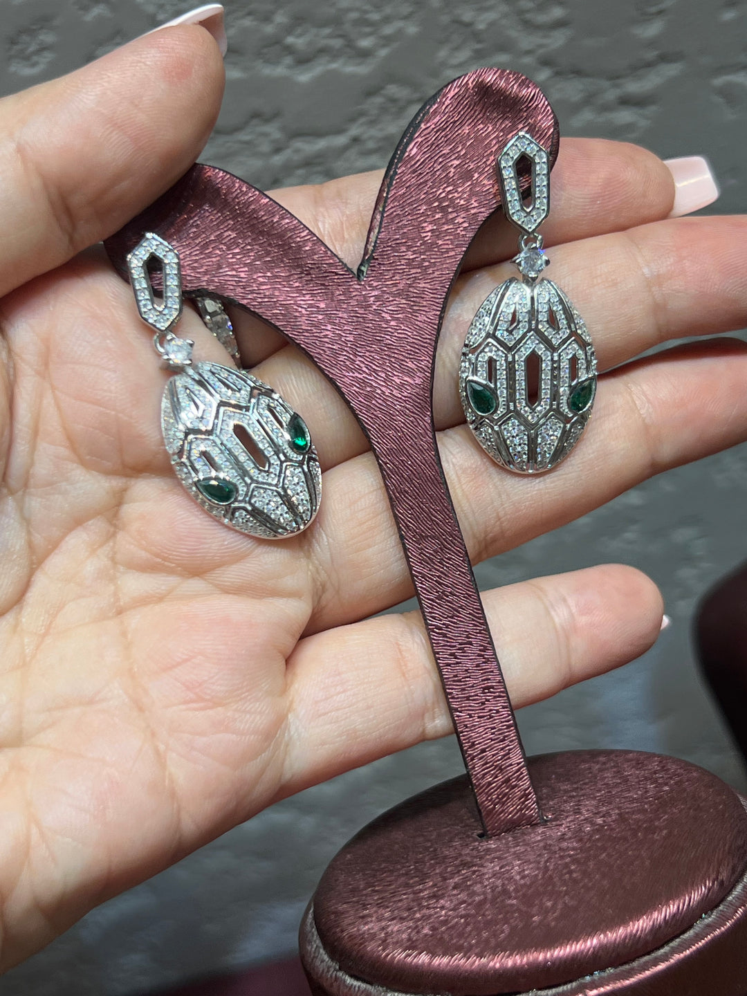 Snake earrings