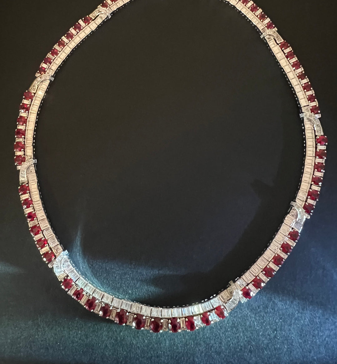 Vintage necklace قلادةفينتج روبي - just like diamonds