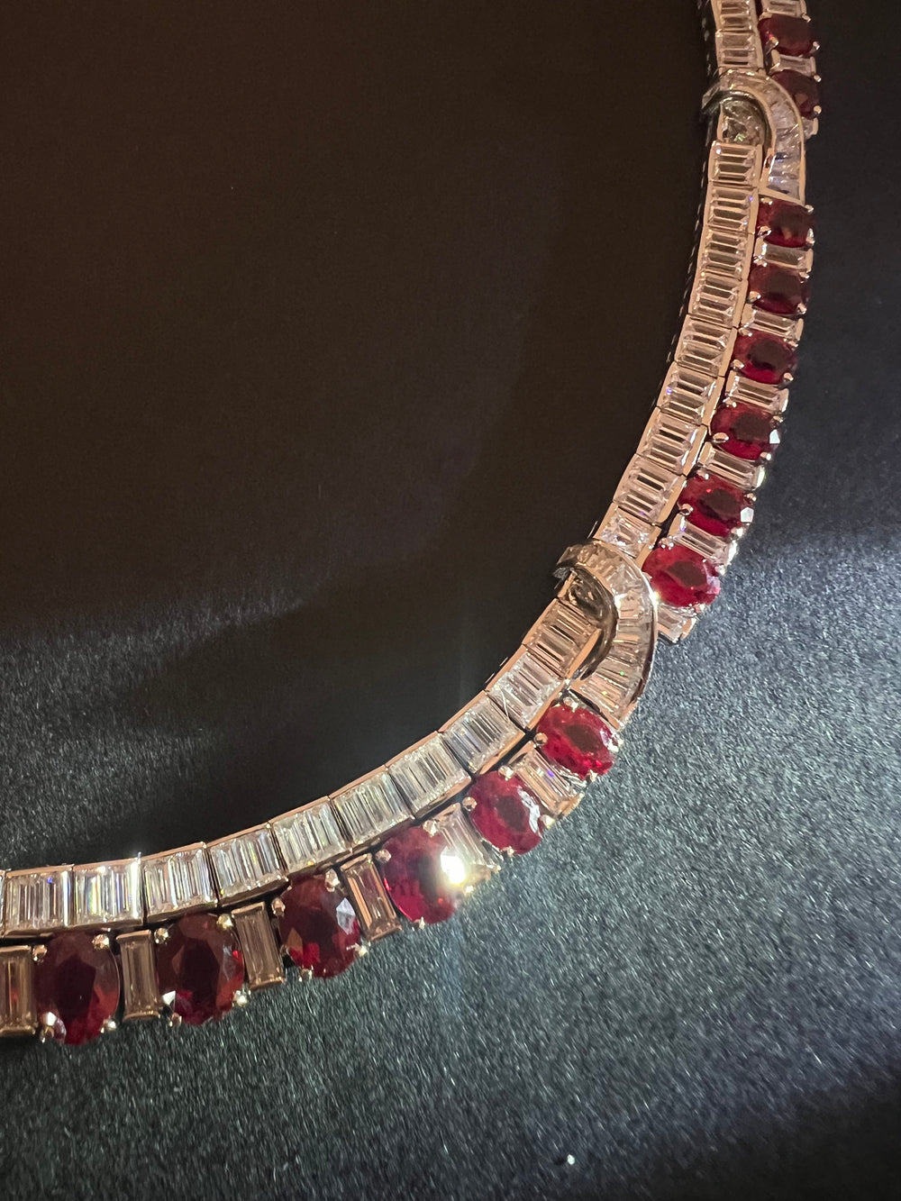 Vintage necklace قلادةفينتج روبي - just like diamonds