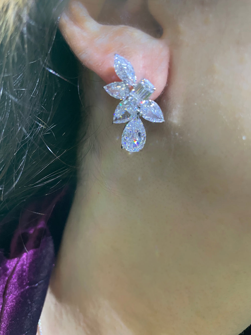 Pears earrings حلق من الدمعات - just like diamonds