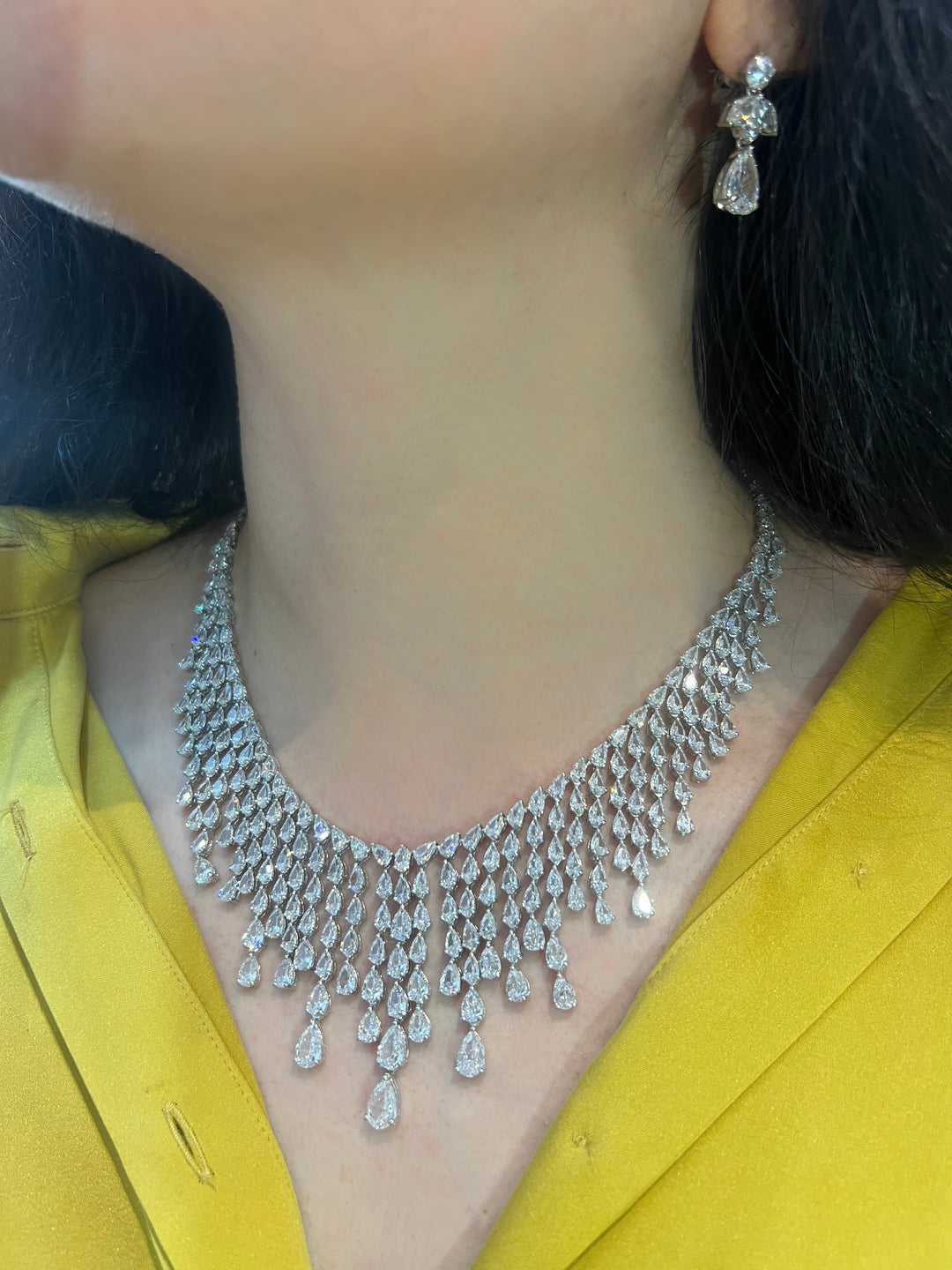 Raindrop Necklace قلادة قطرات المطر - just like diamonds