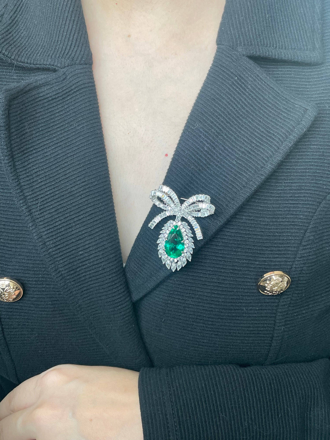 Pear brooch بروش الدمعه - just like diamonds