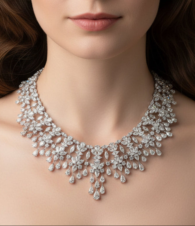 Classical necklace عقدكلاسيكي - just like diamonds