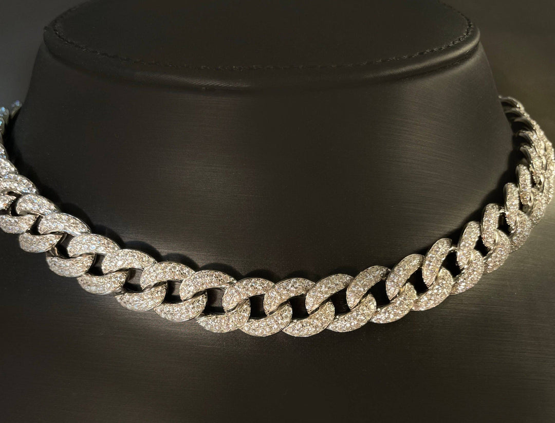 Cuban link necklace قلادة الكوبان - just like diamonds