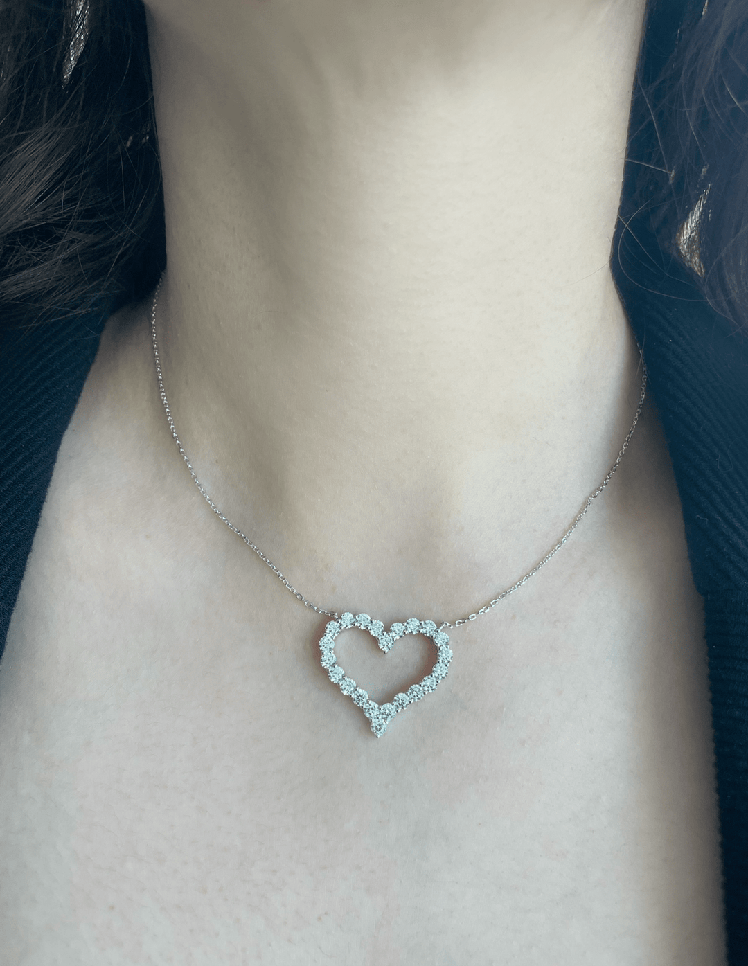 Heart pendant بندنت على شكل قلب - just like diamonds