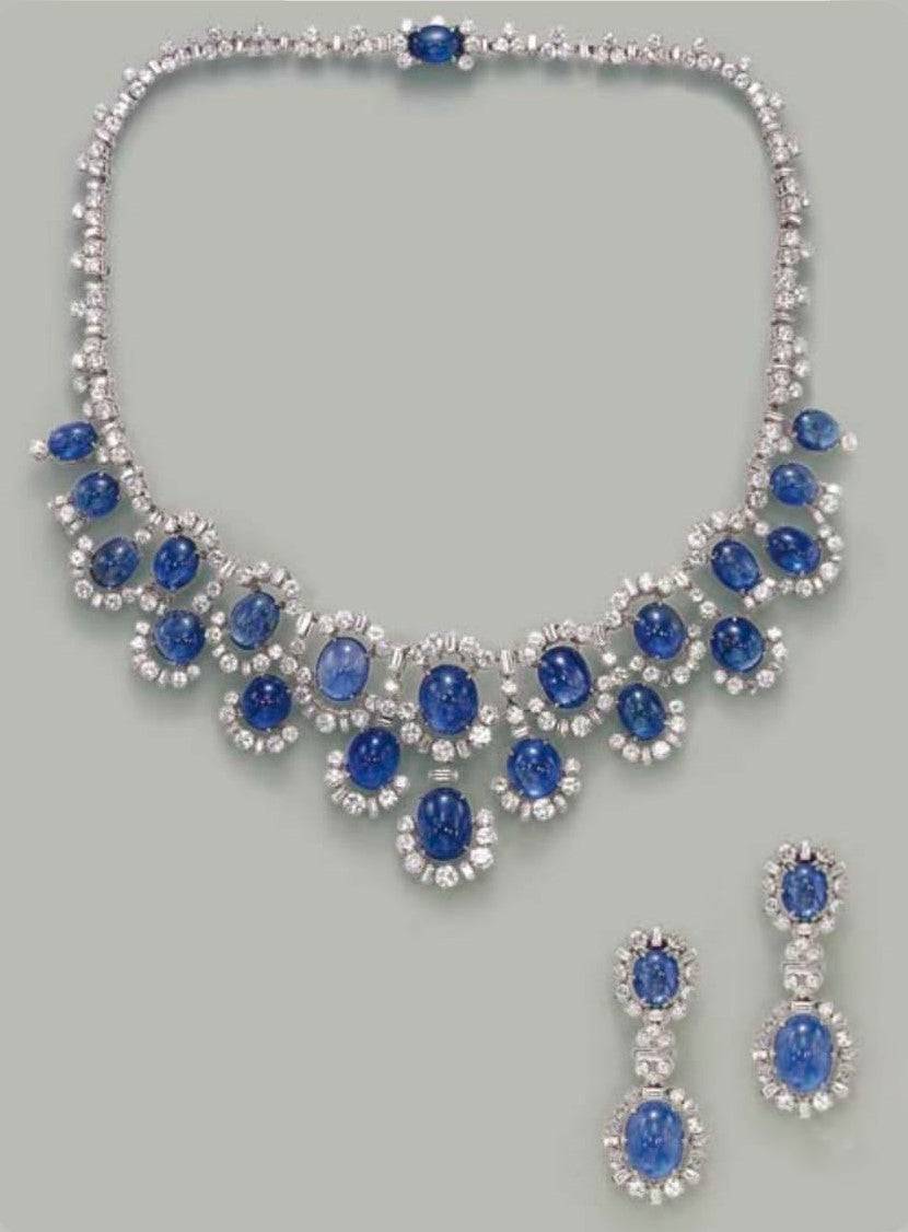Royal cabochon necklace رويال كابيشون - just like diamonds