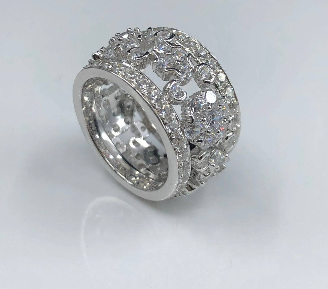 Designer style ring خاتم ديزاينر ستايل - just like diamonds