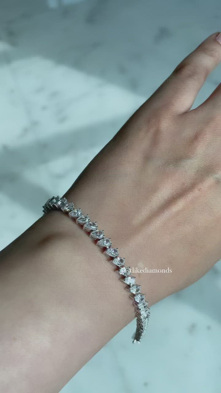 Pears tennis bracelet سوار تينيس دمعات