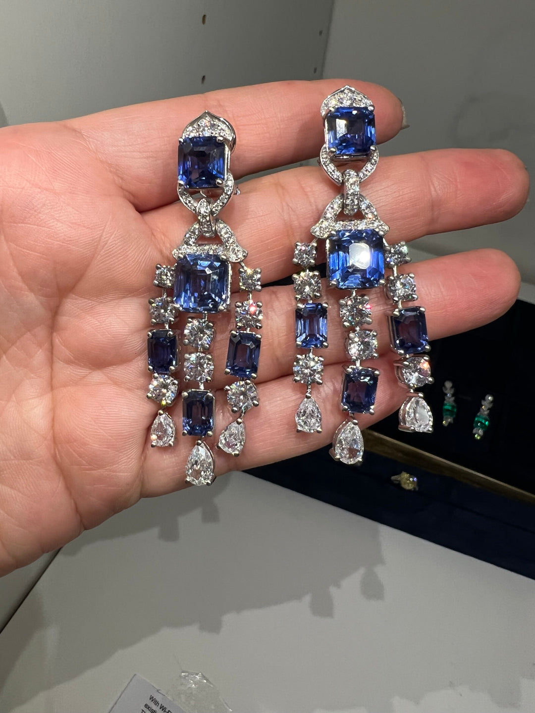 Blue earrings أقراط زرقاء