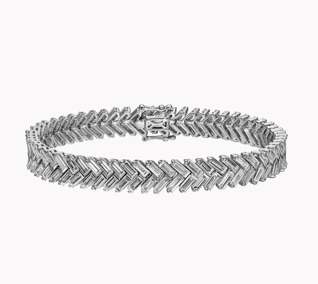 Zipper baguette bracelet سوار الباغيت على شكل سحاب