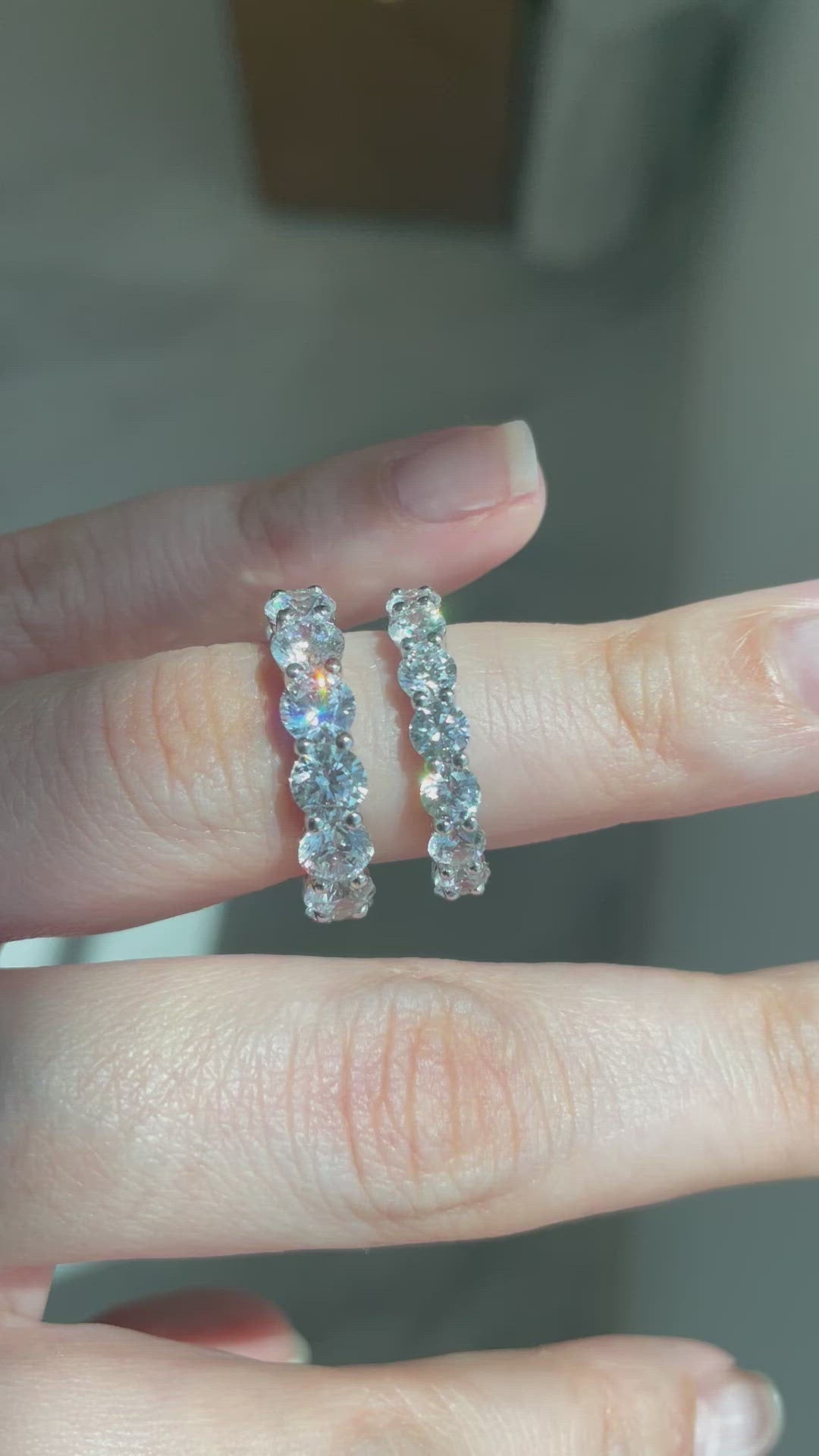 Round cut eternity band خاتم دبلة راوند ٤ ملم